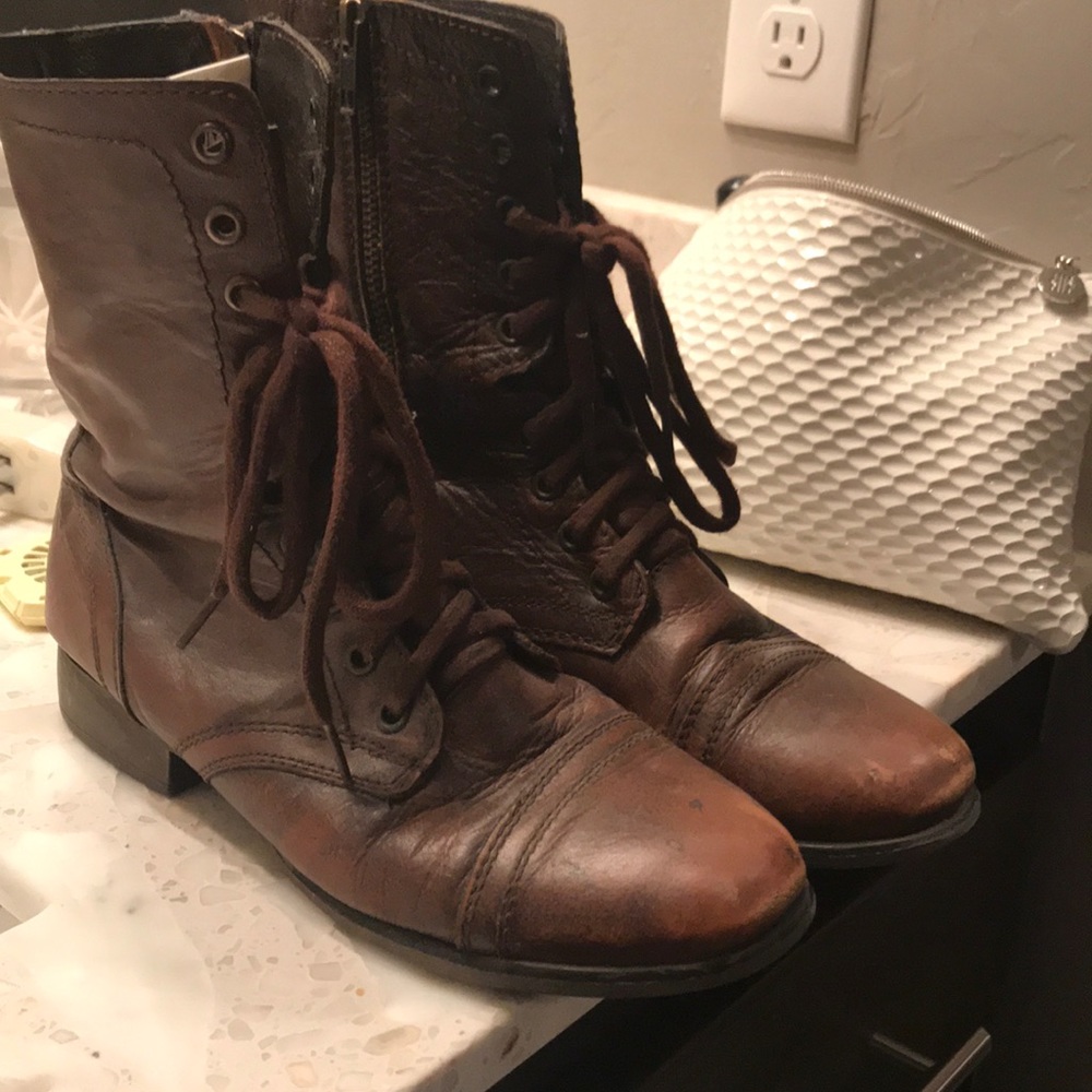 Steve Madden troopa combat boots HARDLY WORN